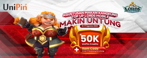 Agustusan Makan Kangkung, Top Up Diamonds Lords Mobile Makin Untung!
